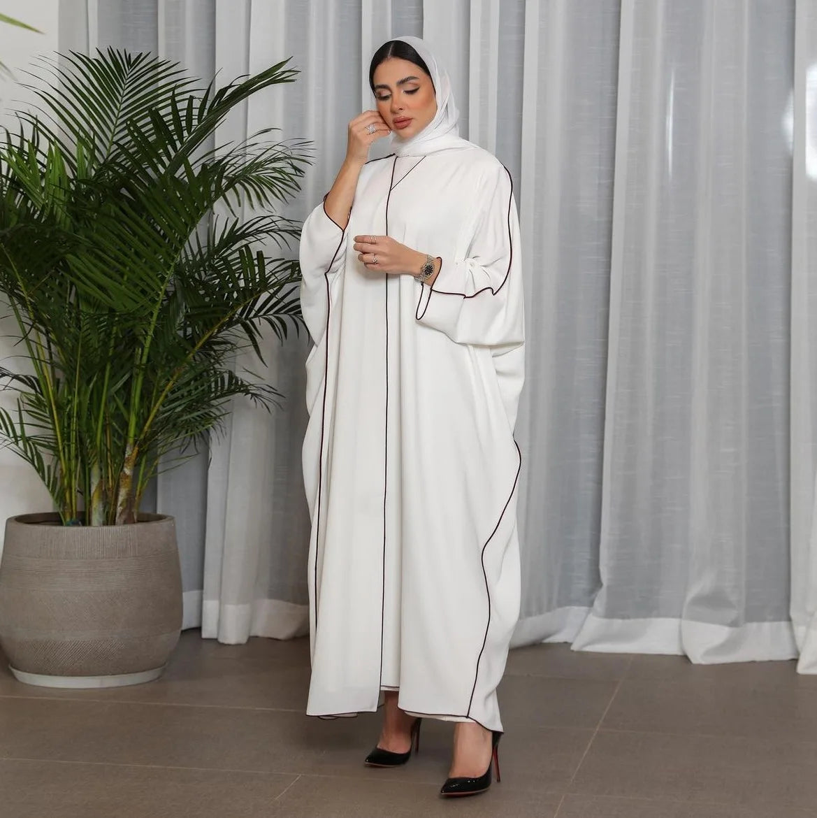 Open Front Abaya