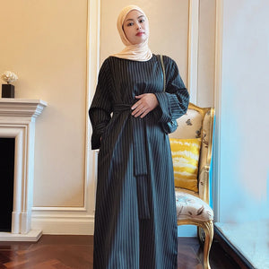 Striped Abaya